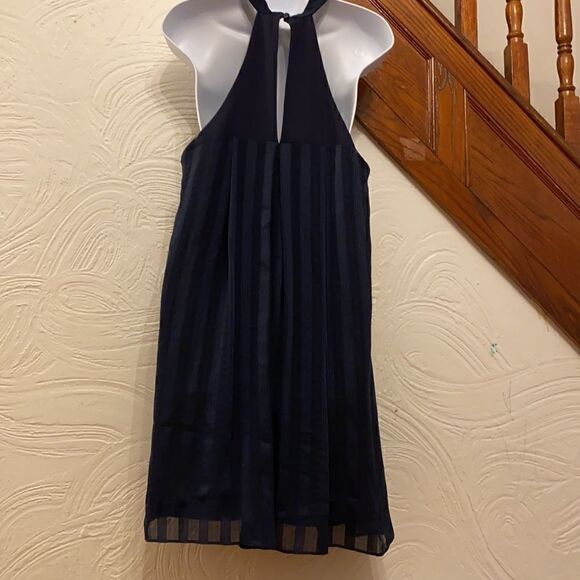 BCBGeneration mock neck navy blue dress - Picture 4 of 6